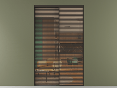 Перегородка Формато внутри проёма 2 створки