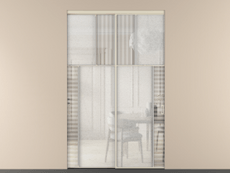 Перегородка Мозаик внутри проёма 2 створки