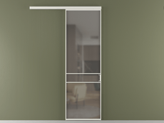 Перегородка Formato вдоль стены 1 створка