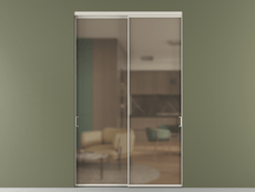 Перегородка Formato внутри проёма 2 створки