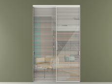 Перегородка Формато внутри проёма 2 створки