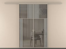 Перегородка Мозаик вдоль стены 2 створки