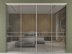 Перегородка Formato внутри проёма 4 створки