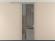 Перегородка Мозаик вдоль стены на потолок 1 створка