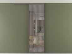 Перегородка Формато вдоль стены на потолок 1 створка