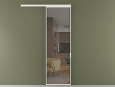 Перегородка Формато вдоль стены 1 створка