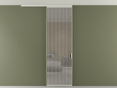 Перегородка Формато вдоль стены на потолок 1 створка