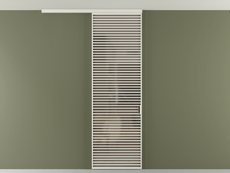 Перегородка Formato вдоль стены на потолок 1 створка