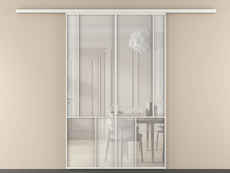 Перегородка Mosaic вдоль стены 2 створки