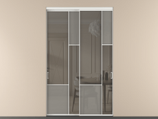 Перегородка Mosaic внутри проёма 2 створки