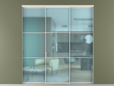 Перегородка Formato внутри проёма 3 створки