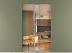 Перегородка Formato скрытый пенал 2 створки