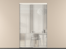 Перегородка Mosaic внутри проёма 2 створки