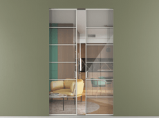 Перегородка Formato скрытый пенал 2 створки