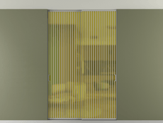 Перегородка Formato внутри проёма скрытое крепление в потолок 2 створки