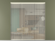 Перегородка Формато внутри проёма 3 створки