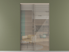 Перегородка Формато внутри проёма 2 створки