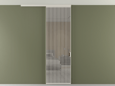 Перегородка Formato вдоль стены на потолок 1 створка