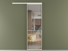 Перегородка Формато вдоль стены 1 створка