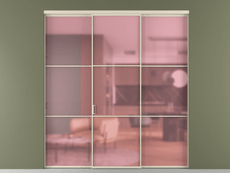 Перегородка Формато внутри проёма 3 створки