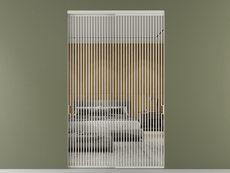 Перегородка Formato внутри проёма 2 створки