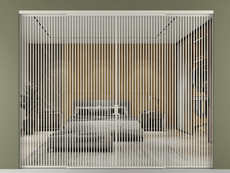 Перегородка Formato внутри проёма 4 створки