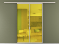 Перегородка Formato вдоль стены 2 створки