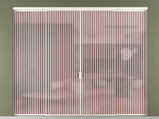 Перегородка Formato внутри проёма 4 створки