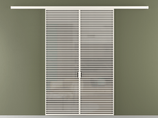 Перегородка Formato вдоль стены 2 створки