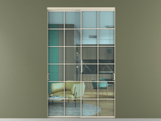 Перегородка Formato внутри проёма 2 створки