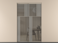 Перегородка Мозаик внутри проёма 2 створки