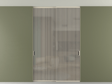 Перегородка Formato внутри проёма скрытое крепление в потолок 2 створки