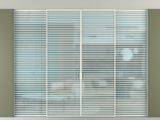 Перегородка Formato внутри проёма скрытое крепление в потолок 4 створки