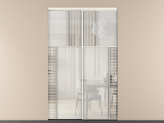 Перегородка Мозаик внутри проёма 2 створки