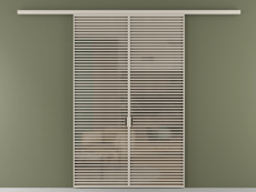 Перегородка Formato вдоль стены 2 створки