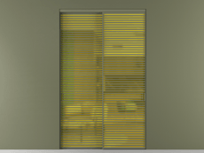 Перегородка Формато внутри проёма 2 створки