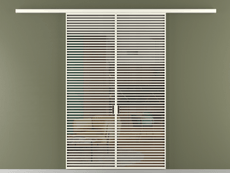 Перегородка Formato вдоль стены 2 створки