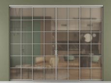 Перегородка Formato внутри проёма 4 створки