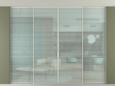 Перегородка Formato внутри проёма скрытое крепление в потолок 4 створки