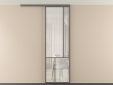 Перегородка Мозаик вдоль стены на потолок 1 створка