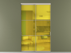 Перегородка Formato внутри проёма 2 створки