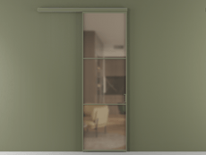 Перегородка Formato вдоль стены 1 створка