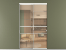 Перегородка Формато внутри проёма 2 створки