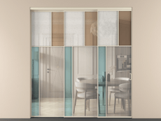 Перегородка Mosaic внутри проёма телескопик синхро 2