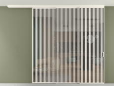 Перегородка Формато вдоль стены на потолок 3 створки с синхронным механизмом