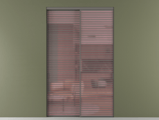 Перегородка Formato внутри проёма 2 створки