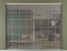 Перегородка Формато внутри проёма 4 створки