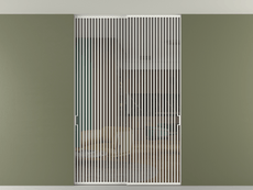 Перегородка Формато внутри проёма скрытое крепление в потолок 2 створки