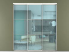 Перегородка Formato внутри проёма 3 створки