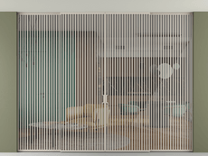 Перегородка Formato внутри проёма скрытое крепление в потолок 4 створки